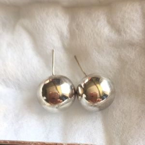 Sterling 925 sterling ball earrings